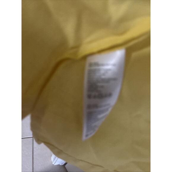 Tommy Bahama Shirt L Silk Blend Yellow Pocket Beach Button Up Short Sleeve Mens - Picture 9 of 9